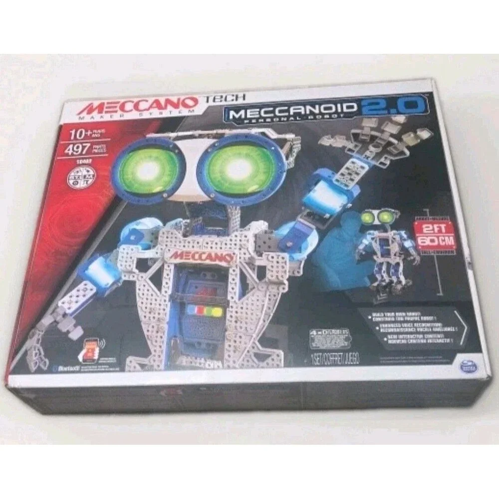 Meccano Tech Meccanoid 2.0 Personal Robot 497 Piece STEM Kit NEW Sealed
